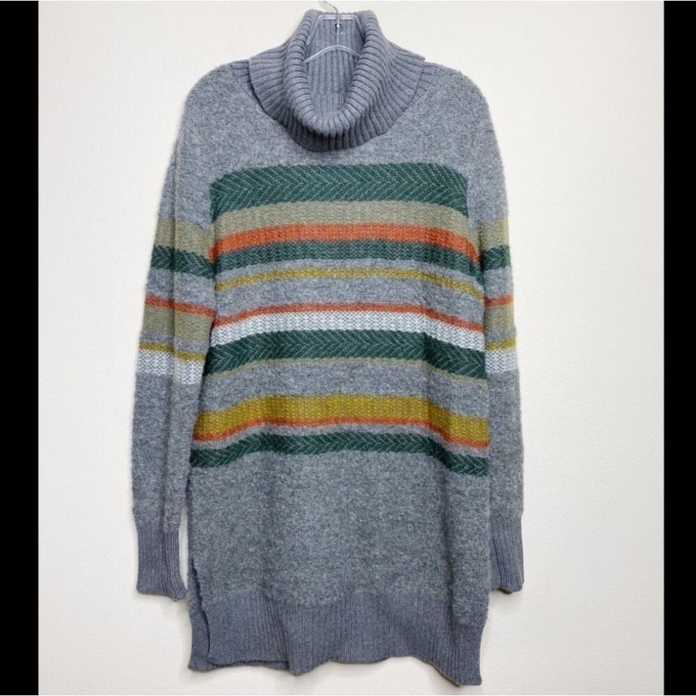 Banana Republic Multi-Stripe Turtleneck Tunic